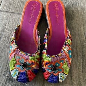 Paraphrase Multicolor Beaded Mules